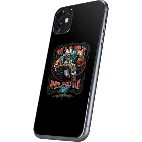 Liquid Blue NFL Miami Dolphins Running Back iPhone 11 Skin